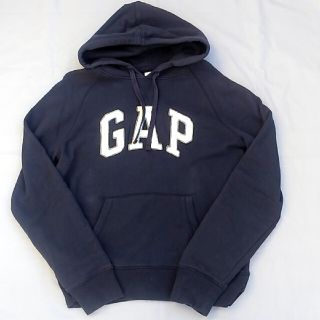 ◉OLD GAP カラーブロックパーカー　キナリ✖️ネイビー