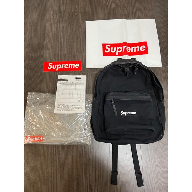 Supreme  Canvas Backpack シュプリーム  ブラック