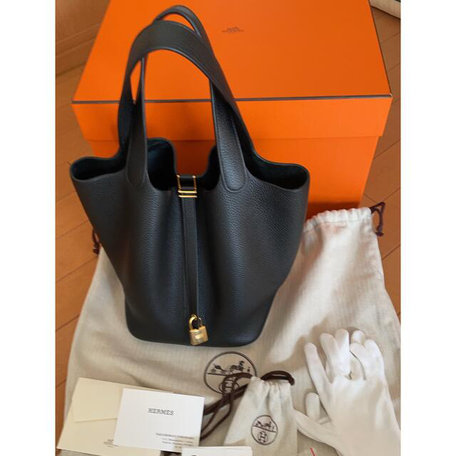 Hermes(エルメス)の美品✨ピコタンロックMM ブラック レディースのバッグ(ハンドバッグ)の商品写真