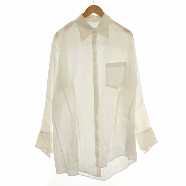 56cm身幅サルバム 20AW BROAD OVER SHIRT シャツ S 白