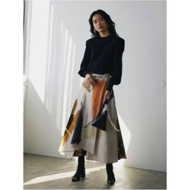 新品タグ付】アメリ Ameri LOUISE ART SKIRT Sサイズ