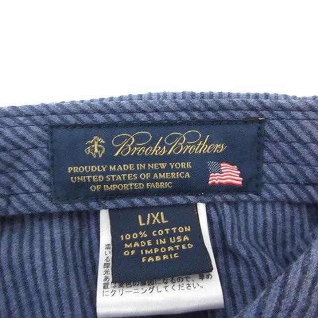 Brooks Brothers(ブルックスブラザース)のブルックスブラザーズ キャップ 帽子 ストライプ L XL 青 ブルー メンズの帽子(キャップ)の商品写真