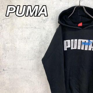 プーマ(PUMA)の希少 90s プーマ パーカー プリント 刺繍ロゴ 美品(パーカー)