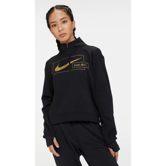 NIKE(ナイキ)のNIKE ナイキ　ハーフジップ　シャツ　長袖　ドライ　ランニング　M レディースのトップス(Tシャツ(長袖/七分))の商品写真