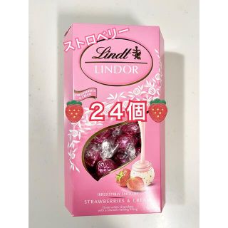 コストコ リンツリンドール チョコレート ストロベリー　２４個(菓子/デザート)