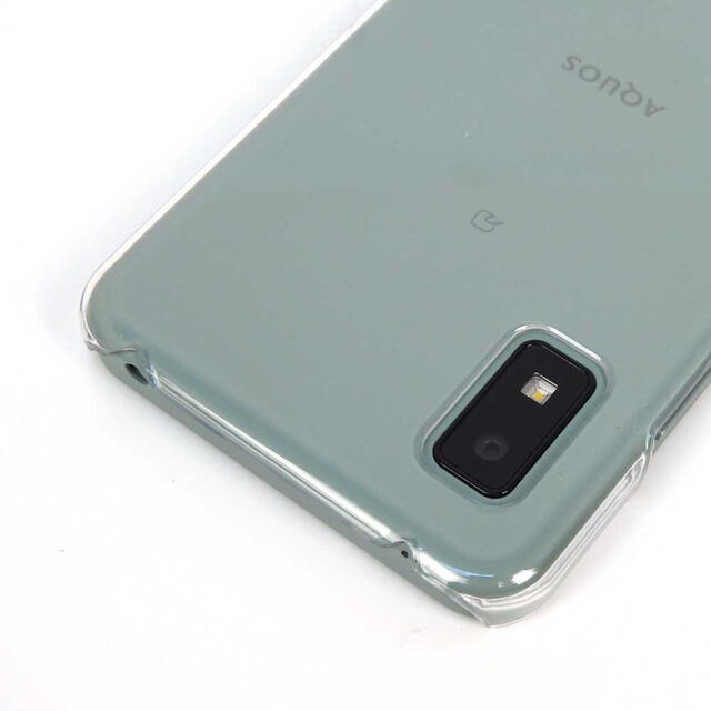 AQUOS wish SHG06 ハードケース クリア ストラップホール スマホ/家電/カメラのスマホアクセサリー(Androidケース)の商品写真