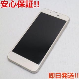 アクオス(AQUOS)の新品同様 SH-02J AQUOS EVER ゴールド (スマートフォン本体)