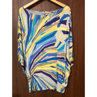 エミリオプッチ(EMILIO PUCCI)のエミリオプッチ　ドルマンスリーブブラウジング シルクレーヨントップス(カットソー(半袖/袖なし))