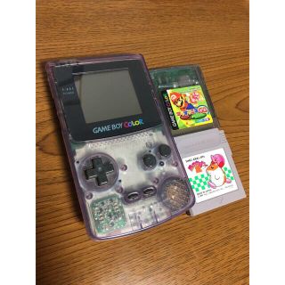 ゲームボーイ(ゲームボーイ)のジャンク品 ゲームボーイカラーとソフト２本(携帯用ゲームソフト)