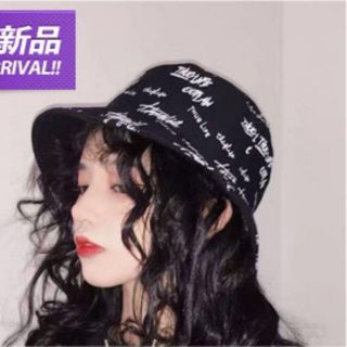 【匿名配送】レディース バケットハット 黒