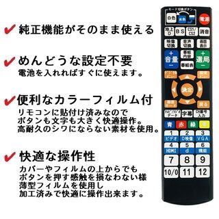 bydsign　テレビ用リモコン　RC-T05DBA-AK