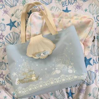 アクシーズファム(axes femme)のマーメイド柄ビニールBAG（リトルマーメイド）&トランク型BAG(キャラクターグッズ)