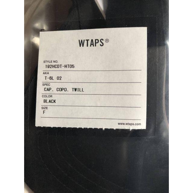 W)taps(ダブルタップス)のBLACK 19AW WTAPS T-6L 02 / CAP. COPO. T メンズの帽子(キャップ)の商品写真