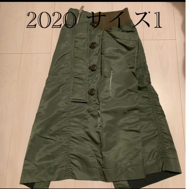 sacai 2020ssナイロンツイルスカート　サイズ1