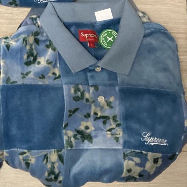 Supreme - supreme Floral Patchwork Velour L/S Poloの通販 by qt