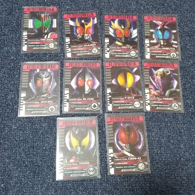 BANDAI(バンダイ)の仮面ライダーディケイド　DXネオディケイドライバー付属　ライダーカード　10枚 エンタメ/ホビーのフィギュア(特撮)の商品写真