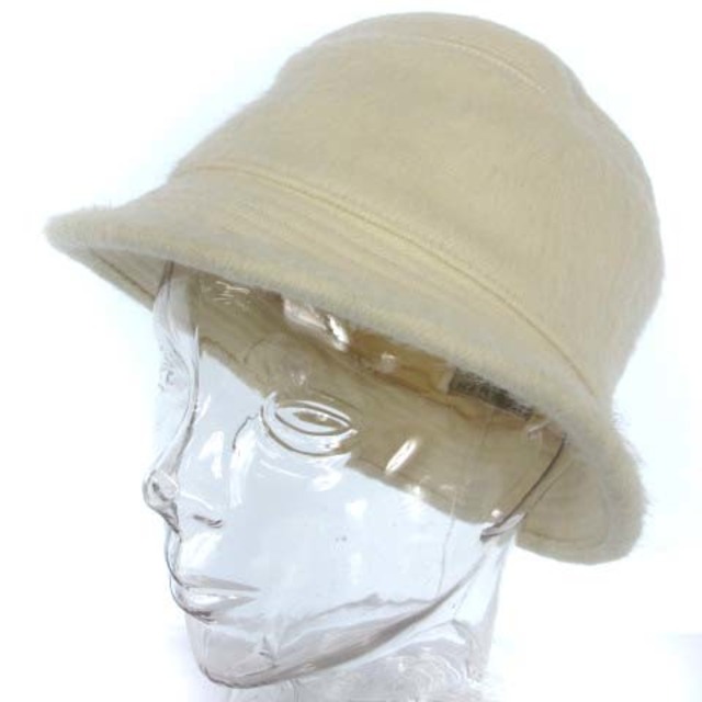 Hermes(エルメス)のエルメス バケット ハット ウール カシミヤ アルパカ オフホワイト 白系 56 レディースの帽子(その他)の商品写真
