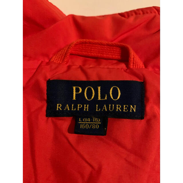 POLO RALPH LAUREN(ポロラルフローレン)のポロ オレンジキルトベストM美品！ラルフ　Polo Ralph Lauren  レディースのトップス(ベスト/ジレ)の商品写真