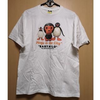 アベイシングエイプ(A BATHING APE)のBAPE × Pingu Tシャツ Lサイズ(Tシャツ/カットソー(半袖/袖なし))