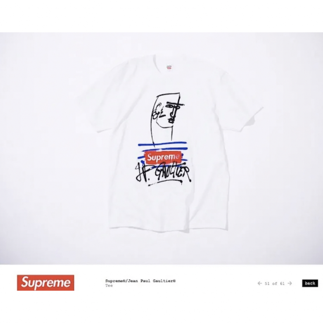 Tシャツ/カットソー(半袖/袖なし)Supreme Jean Paul Gaultier シュプリーム Tシャツ