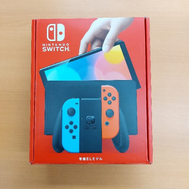 Nintendo Switch(ニンテンドースイッチ)の新品 Nintendo Switch 有機ELモデル ネオンブルー/ネオンレッド エンタメ/ホビーのゲームソフト/ゲーム機本体(家庭用ゲーム機本体)の商品写真