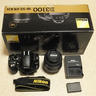 ニコン(Nikon)のNIKON D3100  18-55mmレンズ　キット　中古(デジタル一眼)