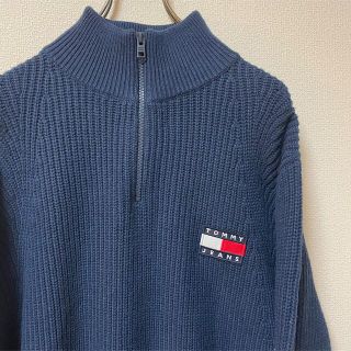 トミーヒルフィガー(TOMMY HILFIGER)のTOMMY HILFIGER【トミーフィルヒガー】フラッグパッチハーフジップ！(ニット/セーター)