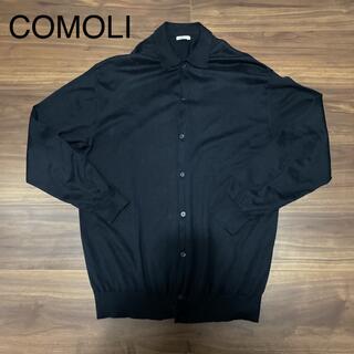 コモリ(COMOLI)の【格安出品】COMOLI ニットシャツ カーディガン サイズ2(カーディガン)