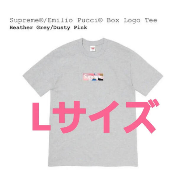 21ss Supreme Emilio Pucci Box Logo Tee L メンズのトップス(Tシャツ/カットソー(半袖/袖なし))の商品写真