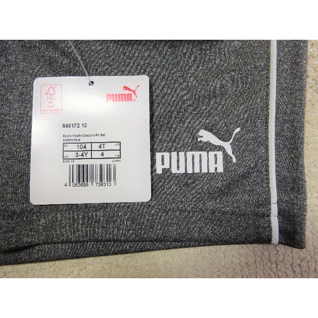 PUMA(プーマ)の新品★PUMAプーマ★US 4T 日本100㎝位★半袖Tシャツ・ハーフパンツ 紺 キッズ/ベビー/マタニティのキッズ服男の子用(90cm~)(その他)の商品写真