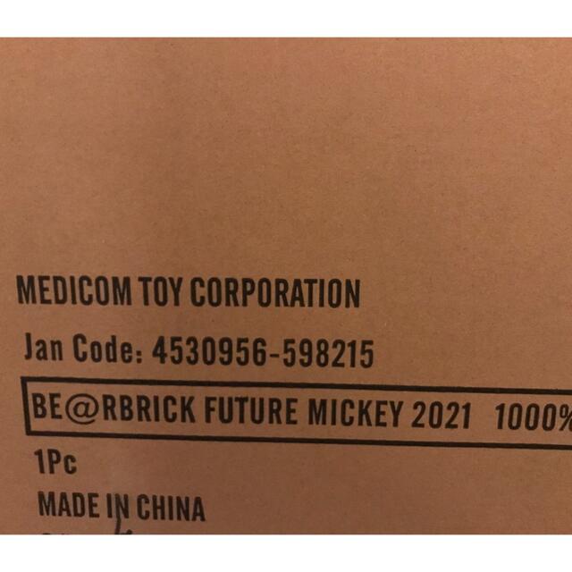 MEDICOM TOY(メディコムトイ)のBE@RBRICK FUTURE MICKEY 2021 1000％  ハンドメイドのおもちゃ(フィギュア)の商品写真