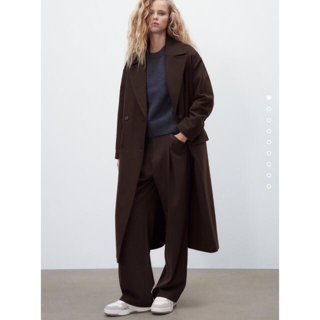 ZARA(ザラ)のタグ付き★ZARA ウールブレンドコート レディースのジャケット/アウター(ロングコート)の商品写真