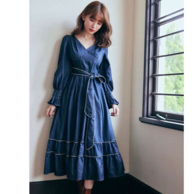 Herlipto♡Signs of Autumn Belted Dress33バスト