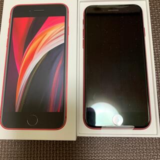 アイフォーン(iPhone)のiPhone SE 第2世代 64GB SIMフリー　プロダクトレッド　赤(スマートフォン本体)