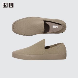 ユニクロ(UNIQLO)のUniqlo U/ニットスニーカー26cm(カーキ)(スニーカー)