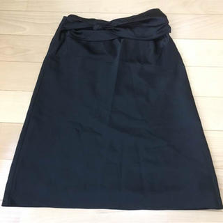 エフデ(ef-de)の美品 エフデ タイトスカート 黒 サイズ9(ひざ丈スカート)
