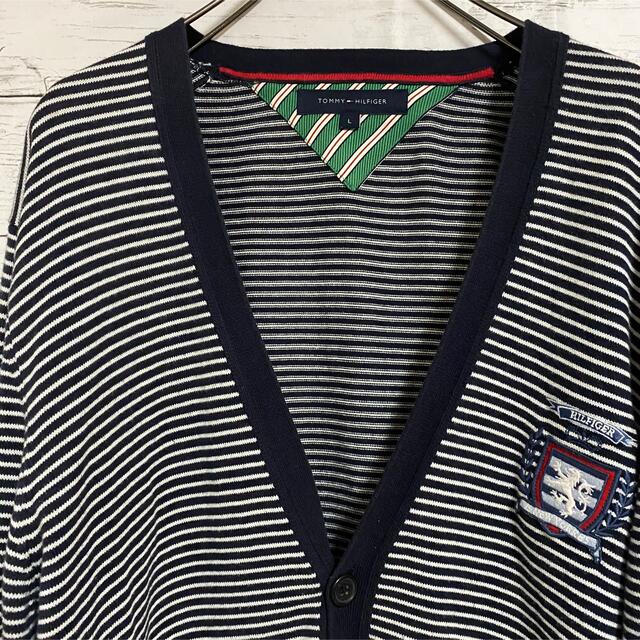 TOMMY HILFIGER(トミーヒルフィガー)のTOMMY HILFIGER トミーヒルフィガー　カーディガン　ボーダー メンズのトップス(カーディガン)の商品写真