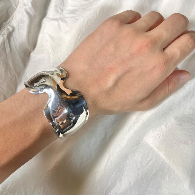 ヴィンテージ シルバー 925 バングル ボーンカフ ブレスレット バングル