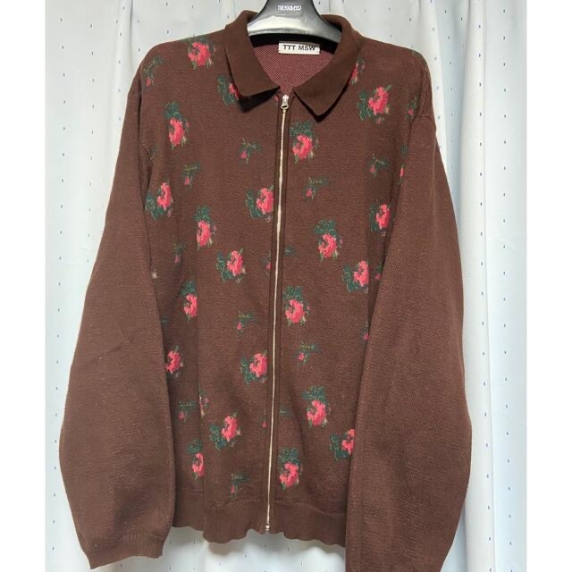 未使用品】 TTT_MSW flower TTT knit Knit polo - - link.caronic.com
