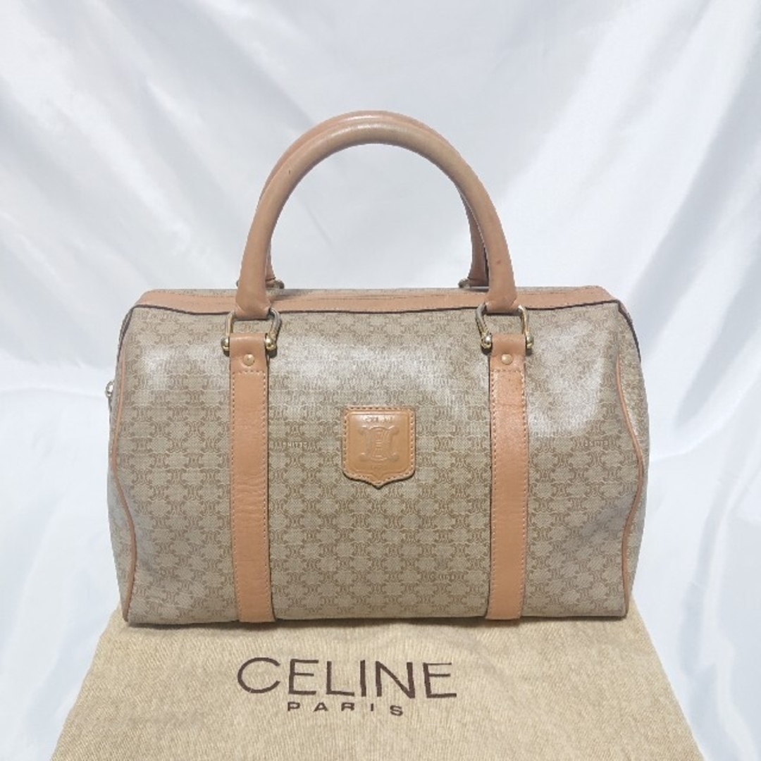 CELINE マカダム柄 ハンドバッグ ミニボストンレディース