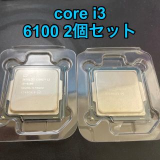 【動作確認済】Intel Core i3 6100 2個セット(PCパーツ)