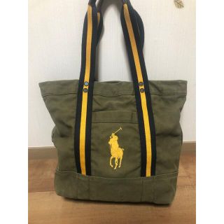 ポロラルフローレン(POLO RALPH LAUREN)のPOLO RALPH LAUREN キャンバストートバッグ カーキ(トートバッグ)