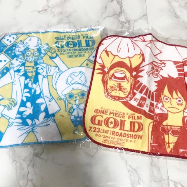 ワンピース タオルハンカチ GOLD 2枚 セット 別売り可能 エンタメ/ホビーのアニメグッズ(タオル)の商品写真