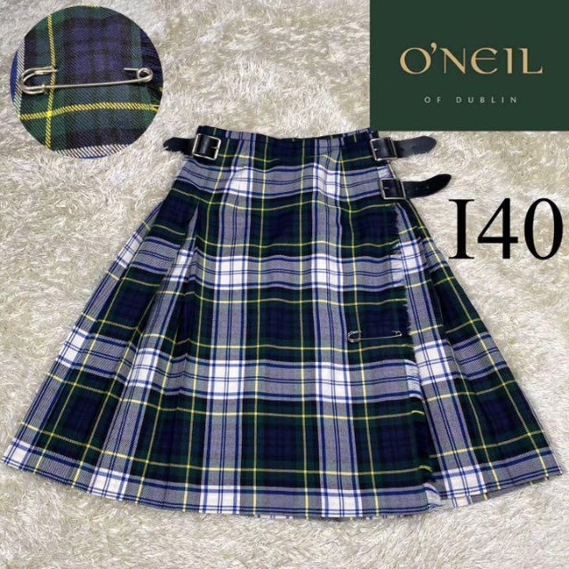 美品♪ O'NEIL OF DUBLIN 膝丈チェックスカート I40 絶妙なデザイン 8246円