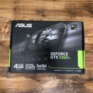 エイスース(ASUS)の【新品】ASUS NVIDIA GeForce PH-GTX1050TI-4G(PCパーツ)