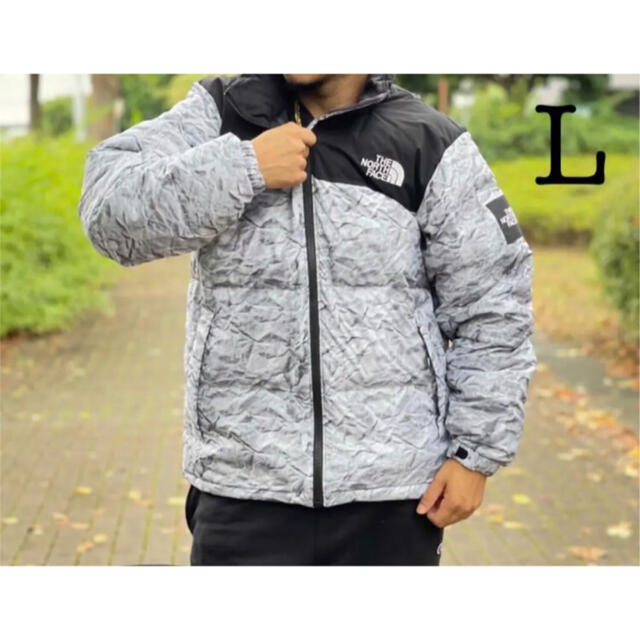 ノースフェイス NOVELTYNUPTSE DOWNJACKET WHITE L