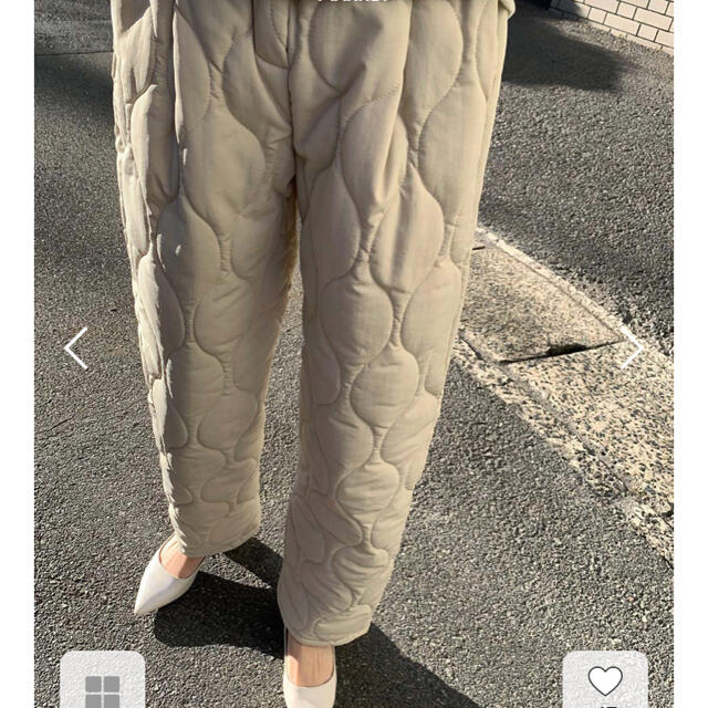 キルティングパンツ