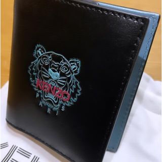 KENZO ケンゾー マルチカラーレザー コンパクト 折り財布