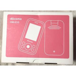 エヌティティドコモ(NTTdocomo)のHuawei キッズケータイ HW-01G ピンク(携帯電話本体)