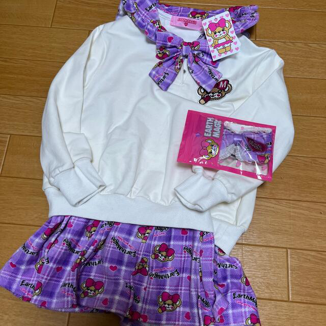 EARTHMAGIC(アースマジック)の専用   セーラーワンピース110 キッズ/ベビー/マタニティのキッズ服女の子用(90cm~)(ワンピース)の商品写真